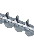 Close-up of a metal screw from Beefy Heavy Duty Self Drilling Drywall Anchors Set For Drywall Wood Metal Brick Plaster And Concrete