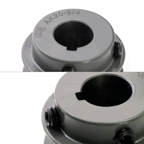 Single Groove V Belt Pulley 2.05 Inch OD, 3/4 Inch Fixed Bore, Cast Iron Pulley For V Belt 4L A AX, Heavy Duty Anti Corrosion Drive Wheel For Industrial Equipment