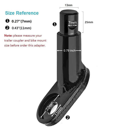Bike Trailer Hitch Connector And Cycling Adapter For Kids Trailers Cargo And Pet Trailers Easy To Attach Heavy Duty