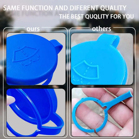 Ford Focus 2012 2018 Windshield Washer Fluid Reservoir Cap Replacement, Durable ABS Plastic Cap Keeps Fluid Sealed And Leak Free