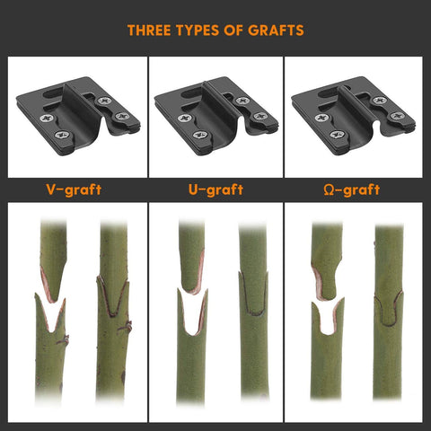 All In One Garden Grafting Tool Kit With Pruning Scissors For Fruit Trees U Graft V Graft Omega Graft Seedling Grafting Set blades