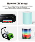11 Oz Sublimation White Ceramic Mugs Set Of 24 Blank Coffee Cups Microwave Safe For Crafts Do It Yourself Printing Process