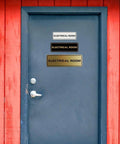 Black Electrical Room Sign Easy To Read For Doors Panels And Walls Keeps Staff And Emergency Pros In The Know About Electrical Rooms Compliant Durable Available In 2x6 And 2.75x7 And 3x9 Inches, door view
