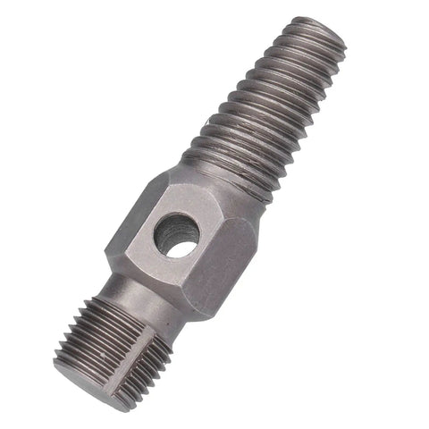 Premium High Carbon Steel Broken Pipe Extractor Repair Kit With Handle For Plumber Pros. Effortlessly Remove Stripped Threads And Broken Water Pipe Ends Using This Heavy Duty 3/4 Inch Threaded Screw Bit Tool That Works Like A Charm On Any Messy Job Site. 3/4 inch high carbon steel pipe extractor bit with hex body
