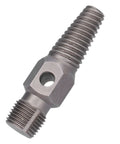 Super Tough High Carbon Steel Pipe Extractor Kit For Broken Water Pipes 3/4 Inch Threaded End With Handle To Rip Out Stripped Screws Like A Boss. Threaded steel extractor bit with center hole