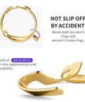 Ring Guard Set For Loose Rings 12 Pack With 3 Sizes In Golden Color Invisible Size Adjusters Tighteners Spacers And Fitters For Any Ring Size No Ring Slips No Skin Irritation Durable Solid Metal