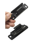 Black Heavy Duty Door Buckle And Outer Door Stop Kit for Cabinets Drawers, easy install, hidden lock, durable metal construction
