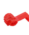 Easy Solderless Wire Quick Splice Connectors For 18 To 22 Gauge Pack Of 25 Red Color Snap Shut No Solder Required Join Two Wires