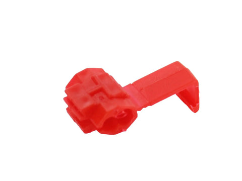 Easy Solderless Wire Quick Splice Connectors For 18 To 22 Gauge Pack Of 25 Red Color Snap Shut No Solder Required Join Two Wires