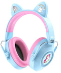 Kids Noise Canceling Ear Muffs 32dB SNR For Concerts And Fireworks Adjustable Hearing Protection For Autism Sensory Memory Foam Padding And Breathable PU Leather Blue With Fun Stickers blue unicorn earmuffs