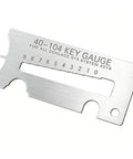 40 104 Key Gauge For Pro Locksmiths Tackling Commercial Rekey Jobs stainless steel gauge for Schlage 015 systems