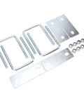 Heavy Duty Galvanized Leaf Spring Clamps For Trucks And Boats Fit 3 Inch Wide Springs Secure Rails Up To Square U Bracket Kit Easy Install, U-bolts and plates