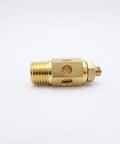 Pack Of Four Pneumatic Air Mufflers Silencers Brass And Sintered Bronze Exhaust Muffler, 1/4 inch NPT Thread, Side View