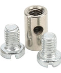 DIY Ready Solderless Cable Stop Assortment 6mm 0.2in Universal Metal Nipples For Brake Lines Throttle Cables And Choke Ends Easy Install Firm Connection For Cars And Motorcycles, 6mm metal cable nipples with screws
