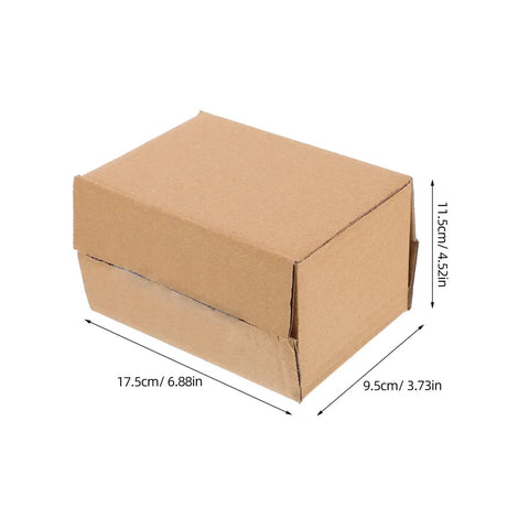 30 Pack Brown Kraft Corrugated Shipping Boxes For Mailing And Small Biz Storage Heavy Duty Packaging Durable Mailers shown in dimensions