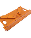 Straight Shooter Door And Window Casing Cutting Guide For Crisp Miter Corners With Adjustable Clamping Bar and Thick Insulating Base.