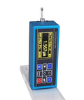 Portable Handheld Surface Roughness Tester Hella Precise Digital Gauge on clear background showing display with measurements.