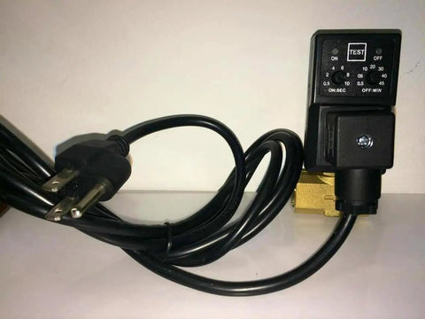 115 Volt Automatic Electronic Timer Moisture Drain Valve For Air Compressors And Air Tanks Solid State Brass Body Auto Drain