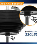 Olympic Bar Spring Clip For 2 Inch US Bars Heavy Duty Steel Clamp With Chrome Finish Secure Grip And Quick Release in use