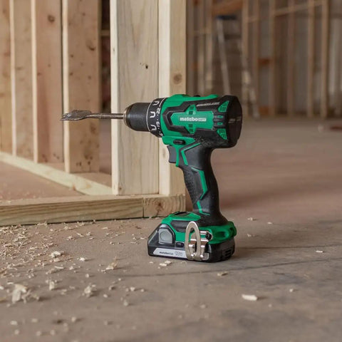 18V MultiVolt Cordless Drill And Driver Kit With Brushless Motor Half Inch Keyless Metal Chuck 620 Inch Pounds Torque on floor