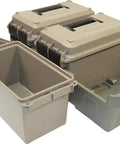 AC3C 3 Can Ammo Crate For 50 Caliber And Multi Caliber Storage with large handles and O-ring seal detail