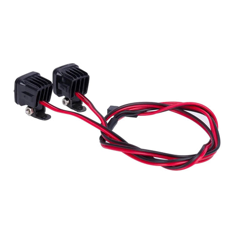 1/10 Scale RC Lights Kit Two LED Headlights For 1/8 And 1/10 RC Crawlers Including SCX10 III CJ7 Wraith Capra VS4-10 Upgrade