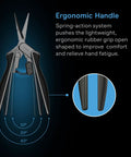 Stainless Steel Micro Tip Pruning Shear With Lightweight Ergonomic Grip Straight Precision Blades Nonstick Teflon Coating