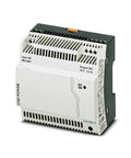 Rock Solid Switching Power Supply Converting One AC To Twenty Four Dc At Two Point Five Amps For Heavy Duty Industrial Automation. Compact DIN rail model.