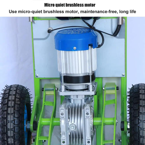 Heavy Duty Electric Stair Climbing Hand Truck With 850W Brushless Motor And 200Kg Load Capacity, close-up of micro-quiet brushless motor.