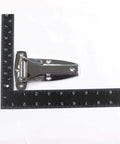 Chrome Flush Mount Door Hinge Heavy Duty All Metal Construction Reversible Left Or Right Hand For Trailer Truck Refrigerator Cabinet