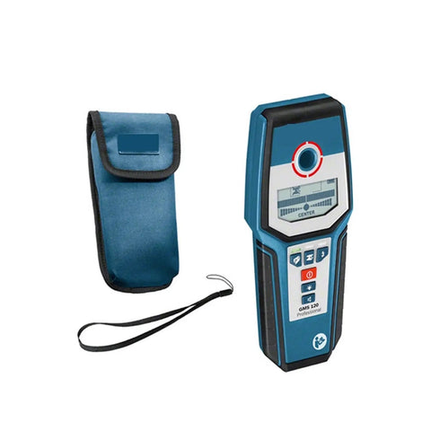 Straight Shooter Stud Finder And Wall Scanner That Skips The Guesswork On Wood Copper Steel And Live Wires In Drywall With One Touch Auto Calibration For Professional Tradesmen And Weekend Warriors in blue with protective case