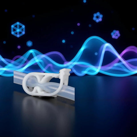 10 Pcs White Plastic Tubing Clamps One Quarter Inch to One Half Inch Adjustable Tube Clamp for Flow Control, single clamp