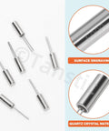 96 Pcs 3x8mm DIP Quartz Crystal Oscillators Kit With 4/6/8/10/12/16/20/24/25/27/30/32.768MHz Frequencies, silver components