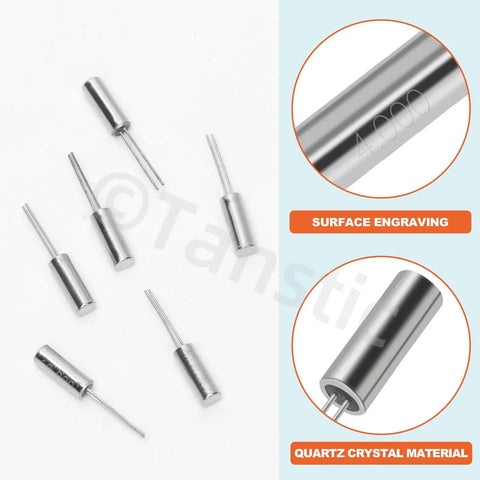 96 Pcs 3x8mm DIP Quartz Crystal Oscillators Kit With 4/6/8/10/12/16/20/24/25/27/30/32.768MHz Frequencies, silver components
