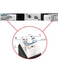 Go-To Electrical Pneumatic Solenoid Valve 4V230-08C 220VAC PT1/4 internal view with LED components