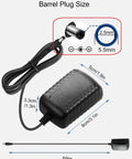 Image of 12V 2A DC Power Supply Universal AC Adapter 100-240V Input 50 60 Hz 24W Max With 5.5mm x 2.5mm Barrel Plug Center Positive.