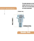 Heavy Duty Shoulder Bolts Replacement for Husqvarna Riding Mowers and Craftsman Tractors Part 532196539 196539 2 Pack shown with dimensions.