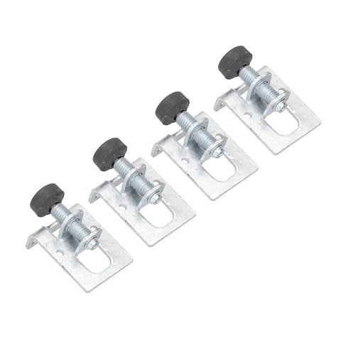 Rock Solid Heavy Duty Adjustable Leveling Feet For Stable Furniture, Anti Scratch Iron Set Of 4, Locking Levelers side view