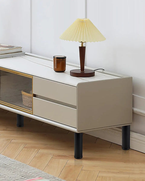 Level Up Your Space With These Legit 4 Pack Cylinder Furniture Legs Featuring A Secure M8 Screw Base For Dressers Beds And Coffee Tables Solid Aluminum Support Feet on a stylish coffee table.