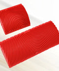 Two Piece Rock Solid Faux Wood Grain Roller Kit For Super Smooth Wall And Furniture Texture Painting With Durable Rubber Design Stamping Tools That Guarantee A Knockout Finish Every Single Time, red rubber stamps with textured patterns.