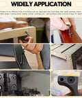 Hands using 121 Piece M6 Furniture Bolts And Barrel Nuts Set With Hex Key For Baby Crib And Furniture Repairs