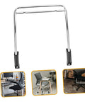 Robust Stainless Steel Retractable Office Chair Footrest Smooth Flip Down Leg Rest support for ergonomic desk setup.