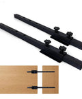 Heavy Duty Table Extension Brackets Set Of Two 26 Inch Carbon Steel Support Rails Zero Sag Design for DIY Dining Table Leaf.