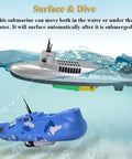 Electric Submarine Bath Toy For Kids, Cool Military Submarine Model That Floats And Dives In Bathtub Or Pool underwater view