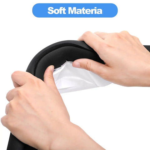 Hands applying 12 Pack Foam Pipe Insulation Wrap With Self Adhesive Aluminum Foil Shield For Outdoor Pipes Spigots Water Heaters