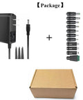 5V 2A Wall Power Adapter With 11 Interchangeable DC Tips 5.5mm X 2.1mm Plug shown with packaging