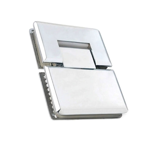 Heavy Duty Shower Glass Door Hinge 180 Degree Stainless Steel Clamp Hasps For Glass Walls And Cabinets Rust Resistant Bathroom