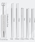 6 Piece Piercing Ball Grabber Kit Pro Grade Stainless Steel Piercing Tools For Easy Jewelry Changes Ear Nose Lip Includes Gripper 5 Needles Threaded Insertion Pin Flat Back Earring Applicator And Curved Body Piercing Kit
