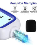 Portable SPL Meter With Digital Noise Level Gauge 30 To 130 dB A Range For Pro Grade Sound Pressure Measurements In Music Recording Studios Offices Home Industrial Noise Monitoring And More, precision microphone