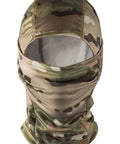Unisex Balaclava Face Mask And Neck Gaiter For Outdoor Adventures Full Head Wrap Cooling Tactical Hood open view in camo pattern
